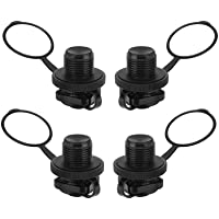 4 Pcs Valvula Colchoneta- Valvula Boston Kayak- Válvula de Aire de Boston con Tapa y Rosca- Válvula de Aire de Bote…